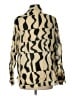 Massimo Dutti Animal Print Gold Long Sleeve Blouse Size 10 - photo 2