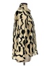 Massimo Dutti Animal Print Gold Long Sleeve Blouse Size 10 - photo 4