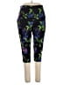 George Floral Blue Active Pants Size 1X - photo 1