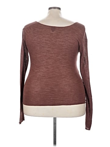 Blue Saks Fifth Avenue Long Sleeve Top (view 2)