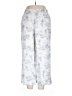 Martha Stewart Print Blue Casual Pants Size L - photo 1