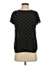 CeCe 100% Polyester Polka Dots Black Short Sleeve Blouse Size XS - photo 1