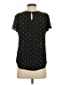 CeCe 100% Polyester Polka Dots Black Short Sleeve Blouse Size XS - photo 2