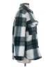 Hurley 100% Polyester Plaid Teal Coat Size S - photo 4