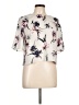 Chelsea28 Floral Ivory Short Sleeve Blouse Size L - photo 1