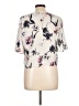 Chelsea28 Floral Ivory Short Sleeve Blouse Size L - photo 2
