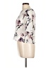 Chelsea28 Floral Ivory Short Sleeve Blouse Size L - photo 5