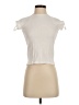 Helmut Lang 100% Cotton Ivory Short Sleeve Top Size XS - photo 1