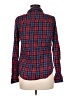 Forever 21 100% Cotton Plaid Red Long Sleeve Button-Down Shirt Size M - photo 2