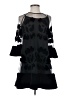 Alexander Wang 100% Wool Graphic Black Cocktail Dress Size S (estimated) - photo 1