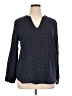 Gap Outlet Polka Dots Blue Long Sleeve Blouse Size XL - photo 1