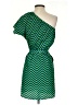 Ophelia 100% Polyester Chevron-herringbone Green Casual Dress Size S - photo 2