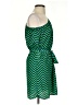 Ophelia 100% Polyester Chevron-herringbone Green Casual Dress Size S - photo 4