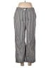 St. John Stripes Gray Casual Pants Size 8 - photo 1