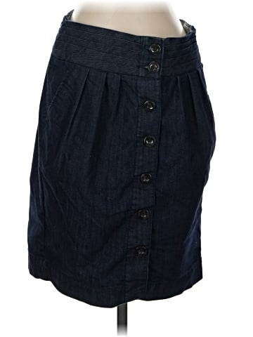 Pilcro and the Letterpress Denim Skirt (view 1)