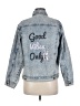 Honey Punch Graphic Blue Denim Jacket Size M - photo 2