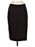 Focus 2000 Solid Black Brown Formal Skirt Size 4 - photo 1