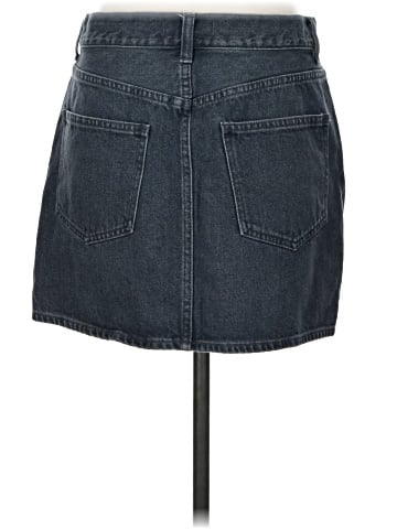 Madewell Denim Mini Skirt in Hodgeman Wash (view 2)