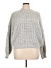 SO 100% Polyester Tweed Gray Pullover Sweater Size XL - photo 1
