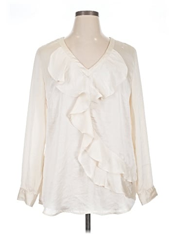 New York & Company Long Sleeve Blouse (view 1)