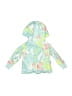 Carter's 100% Cotton Tropical Blue Zip Up Hoodie 6-9 MO / 9 MO - photo 2