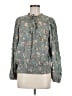 Easel 100% Rayon Green Long Sleeve Blouse Size M - photo 1