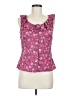 Chaps 100% Cotton Pink Sleeveless Blouse Size 6 - photo 1