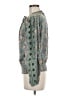 Easel 100% Rayon Green Long Sleeve Blouse Size M - photo 5