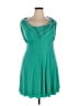 Ann Taylor Solid Teal Casual Dress Size 14 (petite) - photo 1