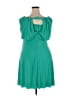 Ann Taylor Solid Teal Casual Dress Size 14 (petite) - photo 2