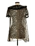 Forever 21 100% Polyester Animal Print Brown Cocktail Dress Size L - photo 2