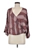 Heyson 100% Rayon Burgundy 3/4 Sleeve Blouse Size M - photo 1