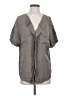 Odille 100% Rayon Gray Short Sleeve Blouse Size S - photo 1