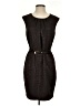 Julio 100% Polyester Tweed Brown Cocktail Dress Size 4 - photo 1