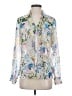 Express 100% Polyester Floral Ivory 3/4 Sleeve Blouse Size S - photo 1