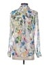 Express 100% Polyester Floral Ivory 3/4 Sleeve Blouse Size S - photo 2