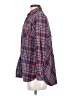 J.Jill 100% Cotton Plaid Red Long Sleeve Button-Down Shirt Size S - photo 5