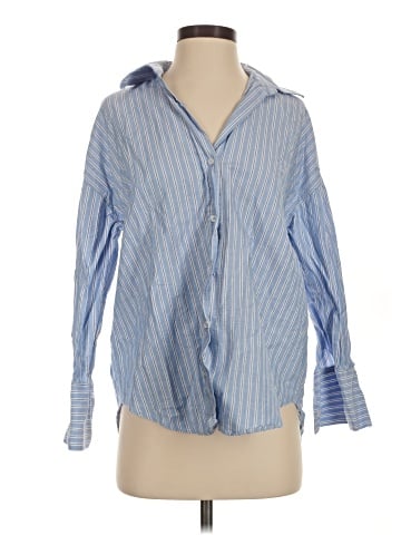 Zara Long Sleeve Button-Down Shirt (view 1)