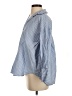 Zara Stripes Blue Long Sleeve Button-Down Shirt Size XS - photo 5