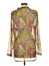 Travelsmith 100% Polyester Paisley Yellow Long Sleeve Blouse Size L - photo 2