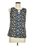 Skies Are Blue 100% Polyester Blue Sleeveless Blouse Size M - photo 1