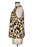 CAbi 100% Polyester Animal Print Leopard Print Gold Sleeveless Blouse Size M - photo 5