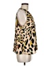 CAbi 100% Polyester Animal Print Leopard Print Gold Sleeveless Blouse Size M - photo 4