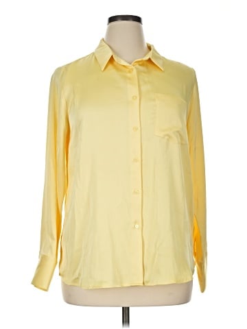 Aqua Long Sleeve Blouse (view 1)