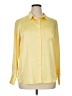 Aqua 100% Polyester Yellow Long Sleeve Blouse Size XL - photo 1