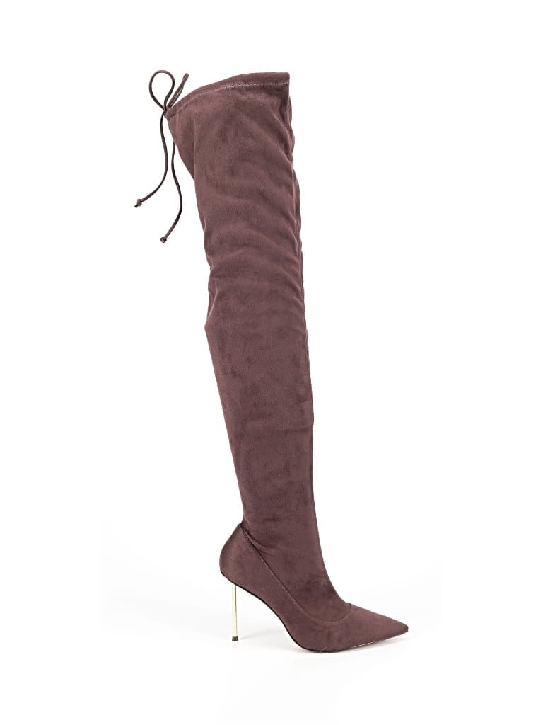 Pre-owned Bcbgmaxazria Boots In Burgundy