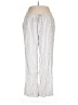 Ellen Tracy Stripes Silver Casual Pants Size L - photo 1