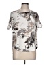 Apt. 9 Silver Short Sleeve Blouse Size L - photo 1