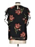 Massini Black Short Sleeve Blouse Size L - photo 2