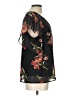 Massini Black Short Sleeve Blouse Size L - photo 4